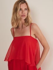 Phase Eight Red Anna Wide Leg Jumpsuit - Image 4 of 5
