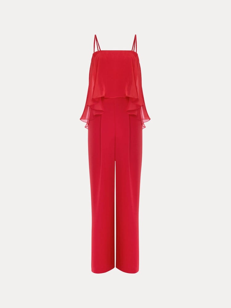 Phase Eight Red Anna Wide Leg Jumpsuit - Image 5 of 5