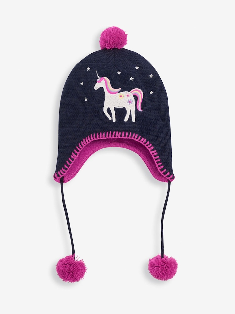 Jojo Maman Bébé Unicorn Applique Unicorn Appliqué Hat - Image 1 of 2