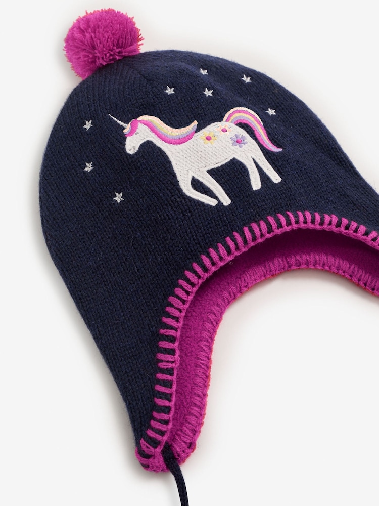 Jojo Maman Bébé Unicorn Applique Unicorn Appliqué Hat - Image 2 of 2