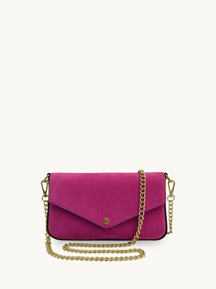 Apatchy Pink The Munro Leather Shoulder Bag - Image 2 of 5 Apatchy Pink The Munro Leather Shoulder Bag - Image 2 of 5