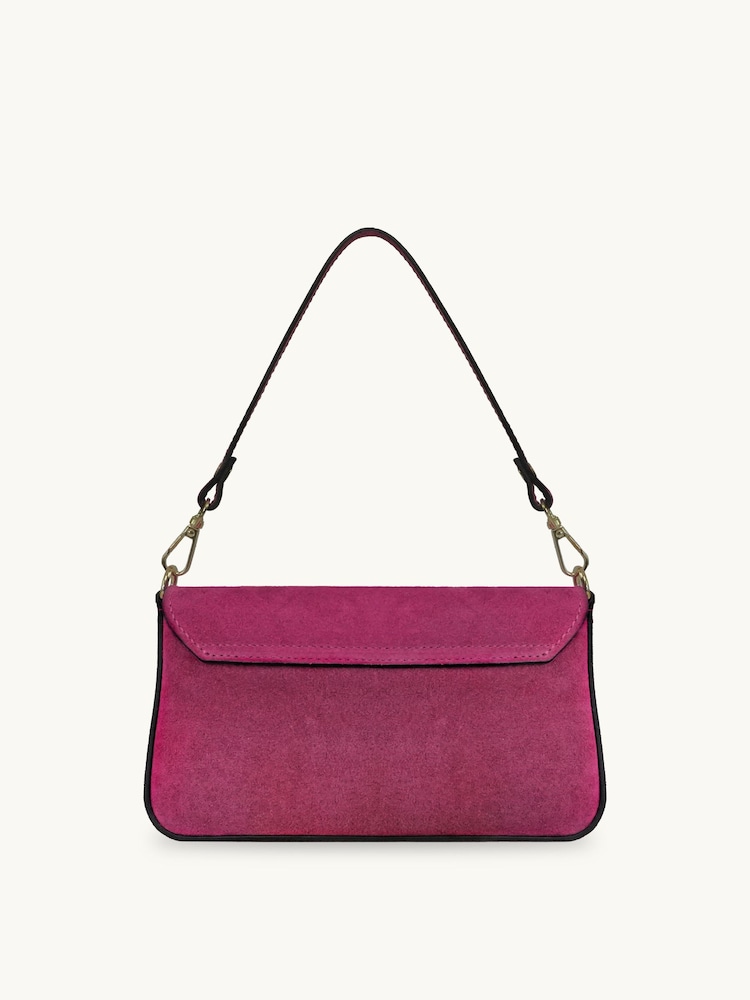 Apatchy Pink The Munro Leather Shoulder Bag - Image 5 of 5 Apatchy Pink The Munro Leather Shoulder Bag - Image 5 of 5