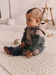 Charcoal Grey Baby Hooded Sweatshirt and Joggers Set - Image 2 of 15