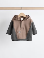 Charcoal Grey Baby Hooded Sweatshirt and Joggers Set - Image 6 of 15