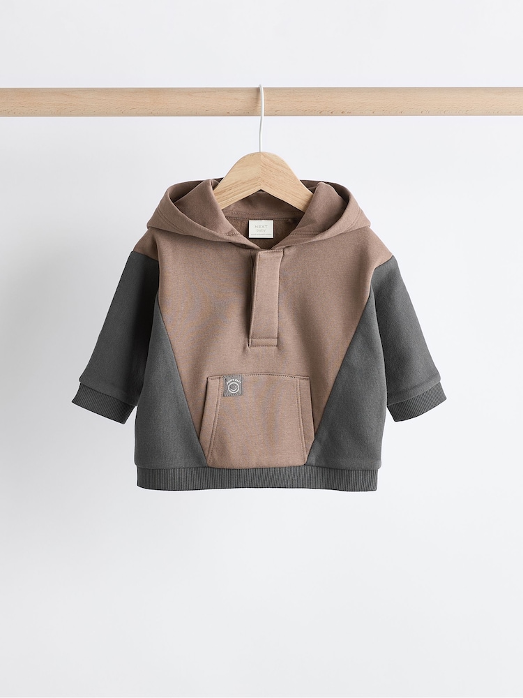 Charcoal Grey Baby Hooded Sweatshirt and Joggers Set - Image 6 of 15