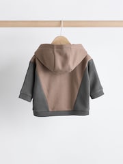 Charcoal Grey Baby Hooded Sweatshirt and Joggers Set - Image 8 of 15
