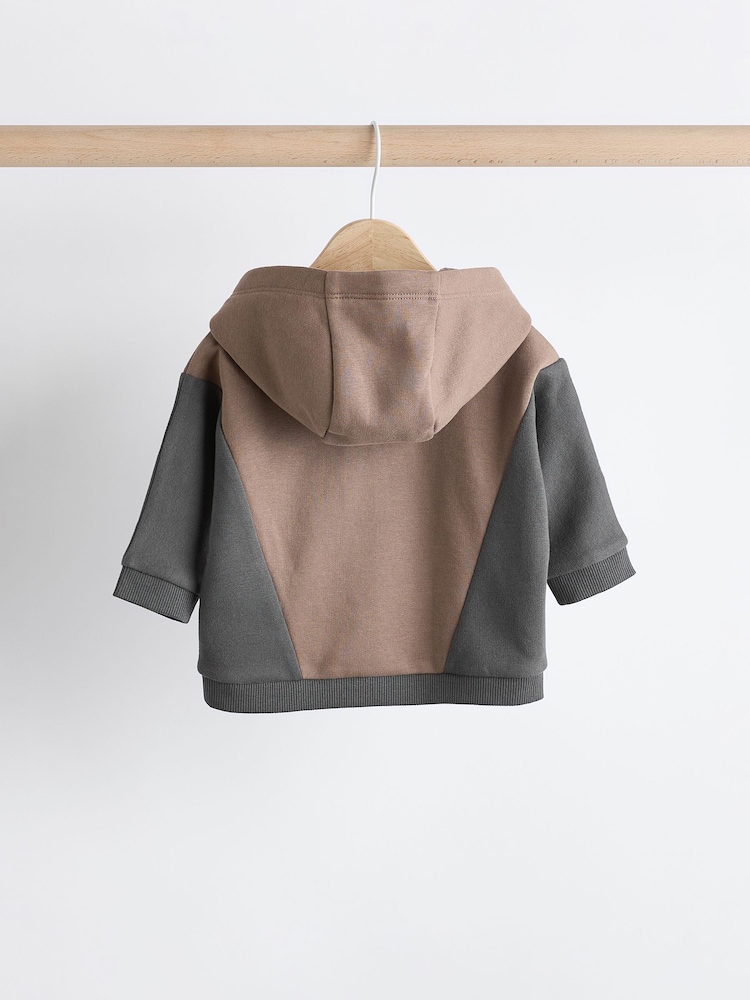 Charcoal Grey Baby Hooded Sweatshirt and Joggers Set - Image 8 of 15