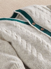 Mamas & Papas Chunky Cable Knit Cardigan - Bilde 3 av 3