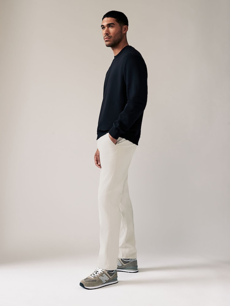 Steingrau hell - Gerade Passform - Stretch-Chinohose - Image 3 of 10