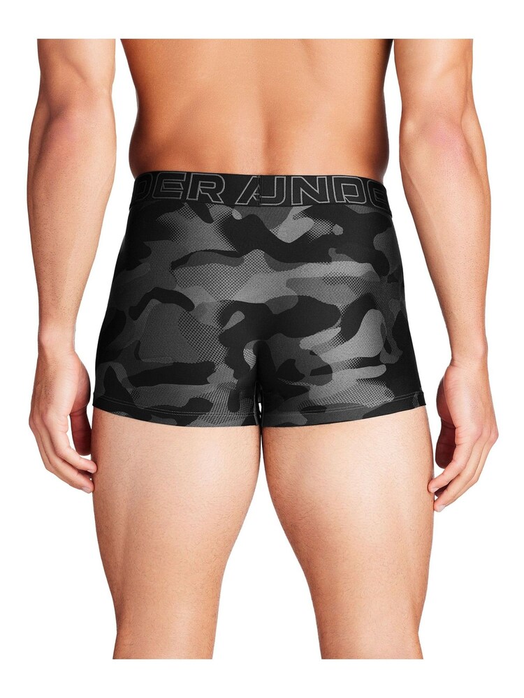Under Armour Black Performance Tech 3 Print Boxers 3 Pack - Image 3 of 3