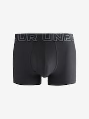 Under Armour Grey Performance Tech 3" Solid Boxers 3 Pack - Image 2 of 6