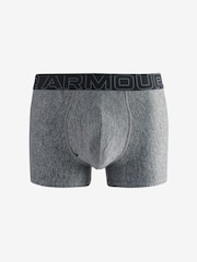 Under Armour Grey Performance Tech 3" Solid Boxers 3 Pack - Image 4 of 6