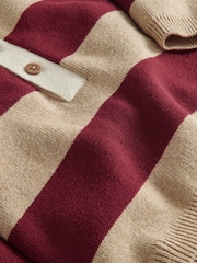 Mamas & Papas Smart Stripe Knitted Rugby Top - Bilde 3 av 3