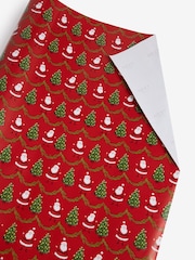 Red Santa Standard Width, 15m Christmas Wrapping Paper - Image 3 of 4