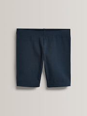 Bleu marine - Lot de 2 shorts de vélo extensibles en coton riche (3-16ans) - Image 2 de 5