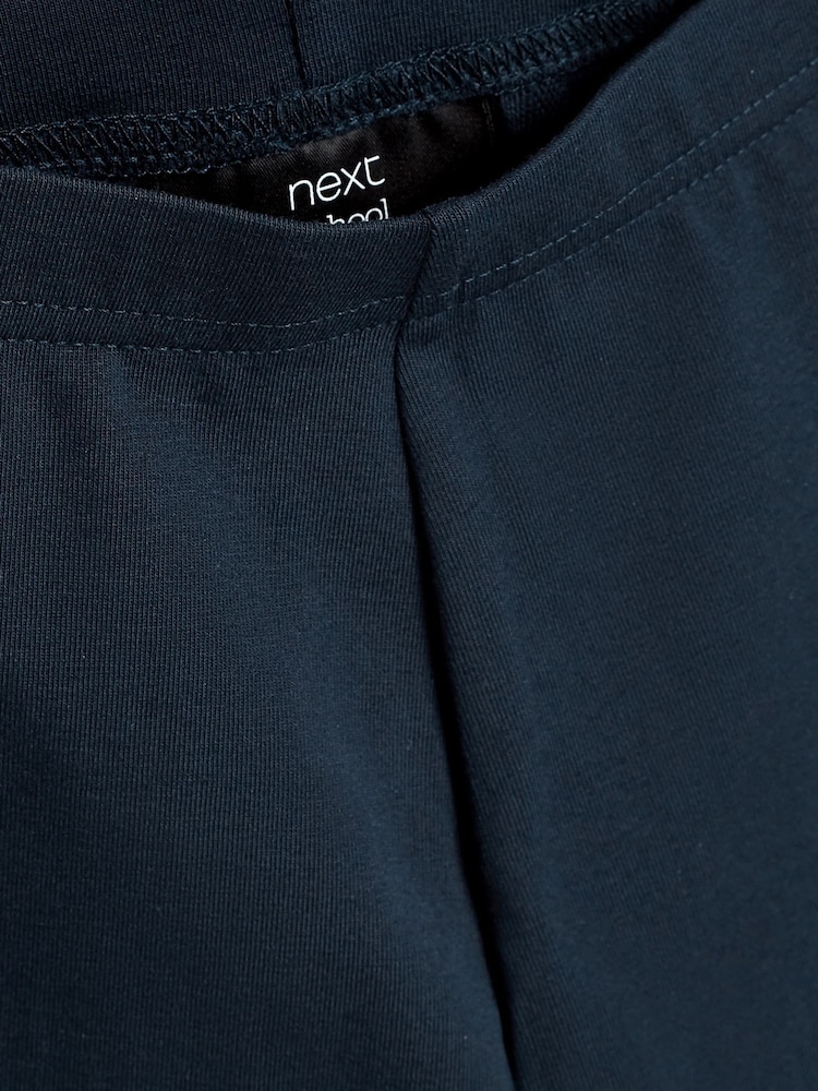 Bleu marine - Lot de 2 shorts de vélo extensibles en coton riche (3-16ans) - Image 5 of 5