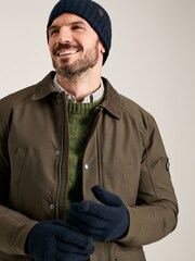 Joules Bamburgh Navy Knitted Gloves - Image 1 of 5