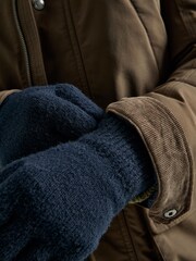 Joules Bamburgh Navy Knitted Gloves - Image 2 of 5