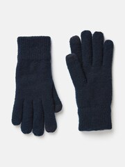 Joules Bamburgh Navy Knitted Gloves - Image 4 of 5