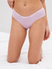 Pastel Colours Short Cotton Rich Logo Knickers 4 Pack - Image 2 of 10