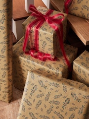 Craft Floral Standard Width, 15m Christmas Wrapping Paper - Image 1 of 4