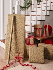Craft Floral Standard Width, 15m Christmas Wrapping Paper - Image 2 of 4