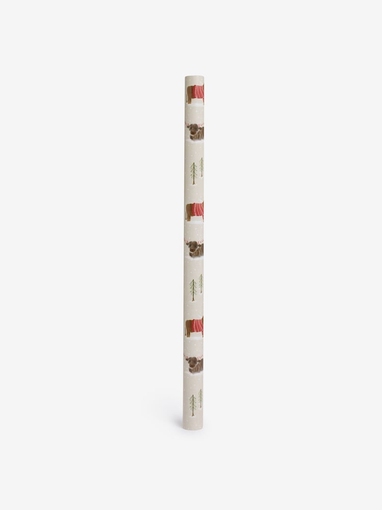 Natural Hamish Standard Width, 15m Christmas Wrapping Paper - Image 4 of 4