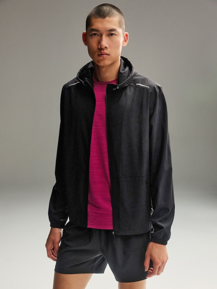Noir - Standard - Veste zippée Active Gym - Image 1 of 10