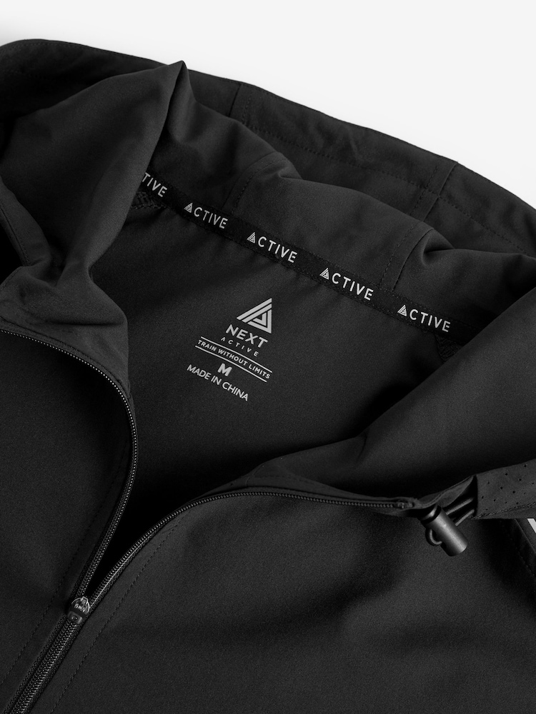 Noir - Standard - Veste zippée Active Gym - Image 8 of 10