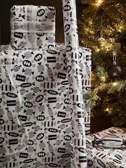 Monochrome Humbugs Standard Width, 15m Christmas Wrapping Paper - Image 1 of 3