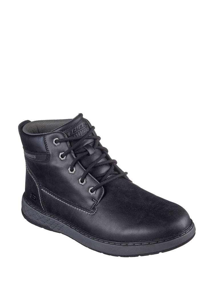 Skechers Black Mens Garlan Shoes - Image 3 of 5