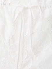 Mango White Embroidered Trousers - Image 6 of 7
