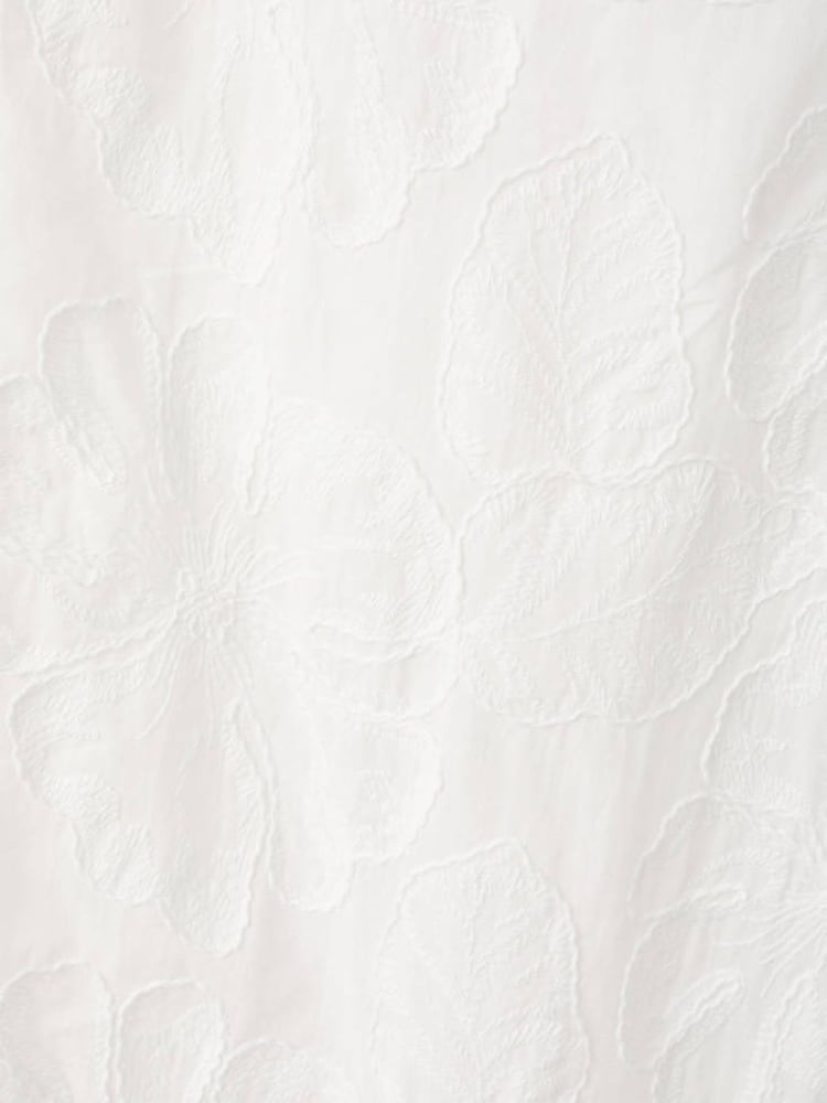 Mango White Embroidered Trousers - Image 7 of 7