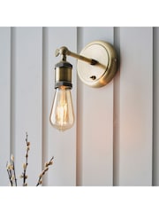 Gallery Home Antique Brass Halsy Wall Light - Image 1 of 3
