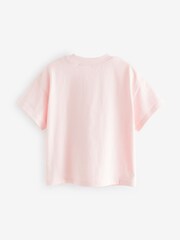 Pink Cats Short Sleeve 100% Cotton T-Shirt (6mths-7yrs) - Image 5 of 6