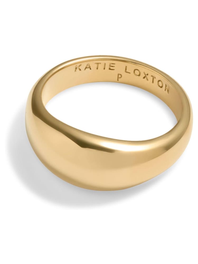 Katie Loxton Gold Tone Aura Waterproof Dome Ring - Image 1 of 2 Katie Loxton Gold Tone Aura Waterproof Dome Ring - Image 1 of 2