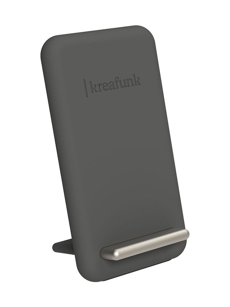 Kreafunk Black reCHARGE Qi Wireless Charger 15W - Image 2 of 3 Kreafunk Black reCHARGE Qi Wireless Charger 15W - Image 2 of 3