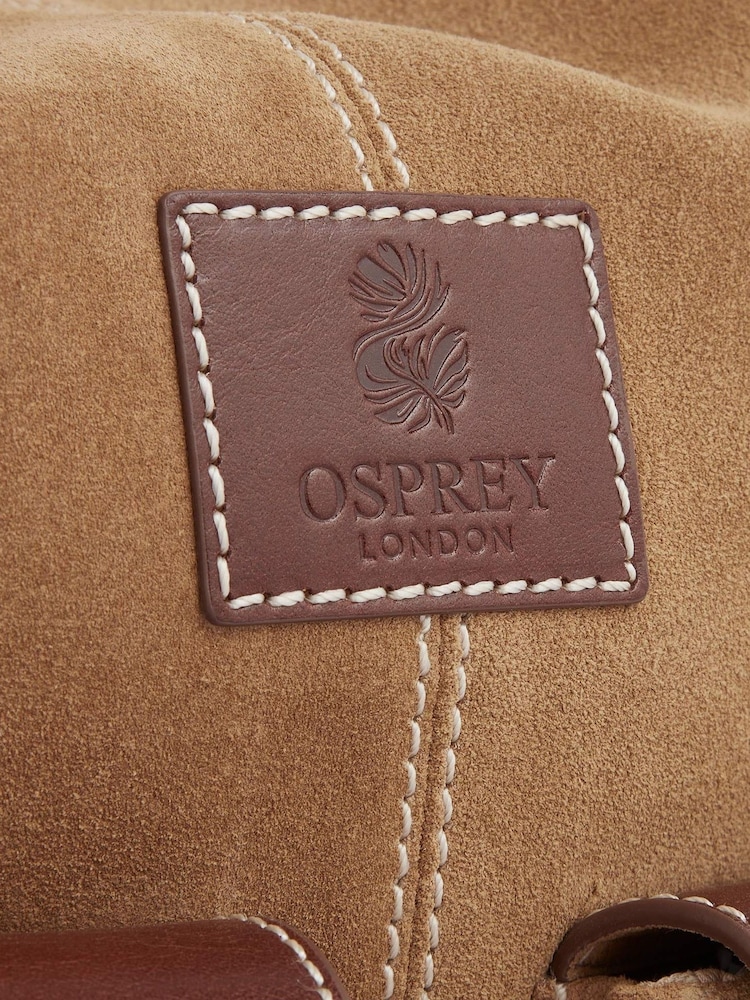 Brązowa torebka Osprey London The Vagabond Italian z zamszu - Image 4 of 5