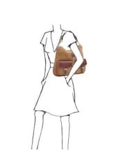 OSPREY LONDON The Vagabond Italian Suede Brown Bag - Image 5 of 5