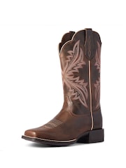 Ariat West Bound Western Brown Boots - Image 2 of 4