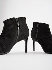 Black Forever Comfort® Point Toe Ruched Ankle Boots - Image 3 of 5