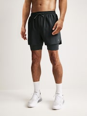 Slate Grey 2-In-1 Training Shorts - Image 2 of 8