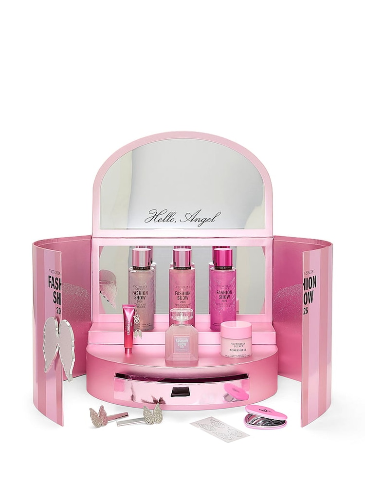 Victoria's Secret Bombshell Runway 9 Piece Fashion Show Vanity Gift Set With Limited Edition Scents - Image 2 of 4 Victoria's Secret Bombshell Runway 9 Piece Fashion Show Vanity Gift Set With Limited Edition Scents - Image 2 of 4