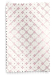 Laura Ashley Coral Pink Wickerwork Made to Measure Roman 100% Cotton Blinds - Image 6 of 6