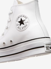 Белый - Высокие кожаные кеды Converse Chuck Taylor - Image 4 of 4