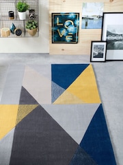 Origins Blue Trio Multi Bold Rug - Image 1 of 4