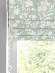 Laura Ashley Hedgerow Green Rye Made to Measure 100% Cotton Roman Blinds - Image 2 of 6