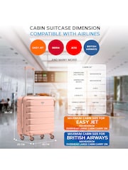 Flight Knight 56x45x25cm EasyJet Overhead 4 Wheel ABS Hard Case Cabin Carry On Hand Luggage - Image 5 of 7
