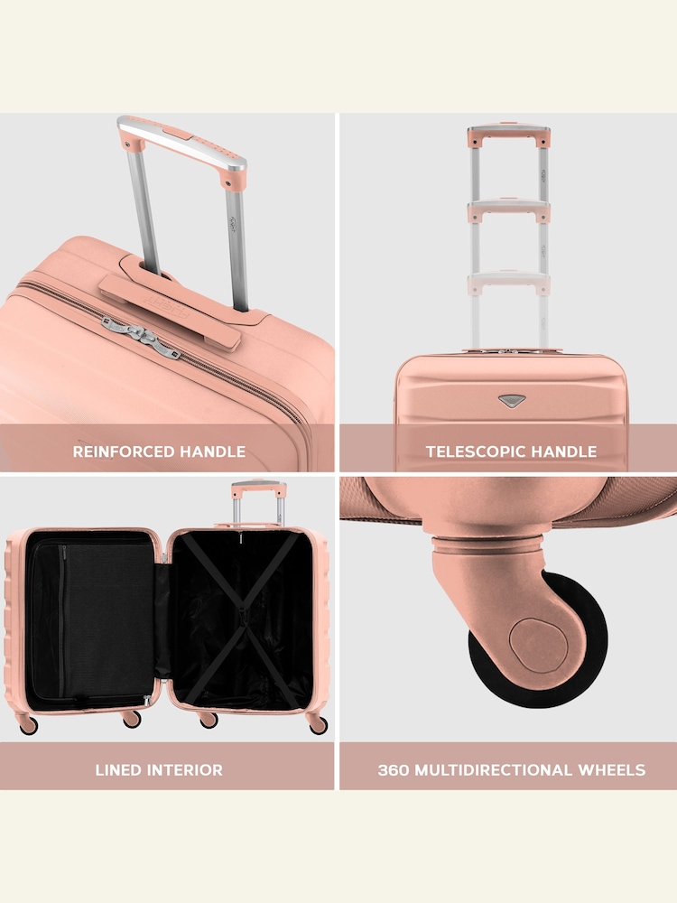 Flight Knight 56x45x25cm EasyJet Overhead 4 Wheel ABS Hard Case Cabin Carry On Hand Luggage - Image 7 of 7
