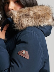 Superdry Blue Rookie Down Parka Coat - Image 2 of 4